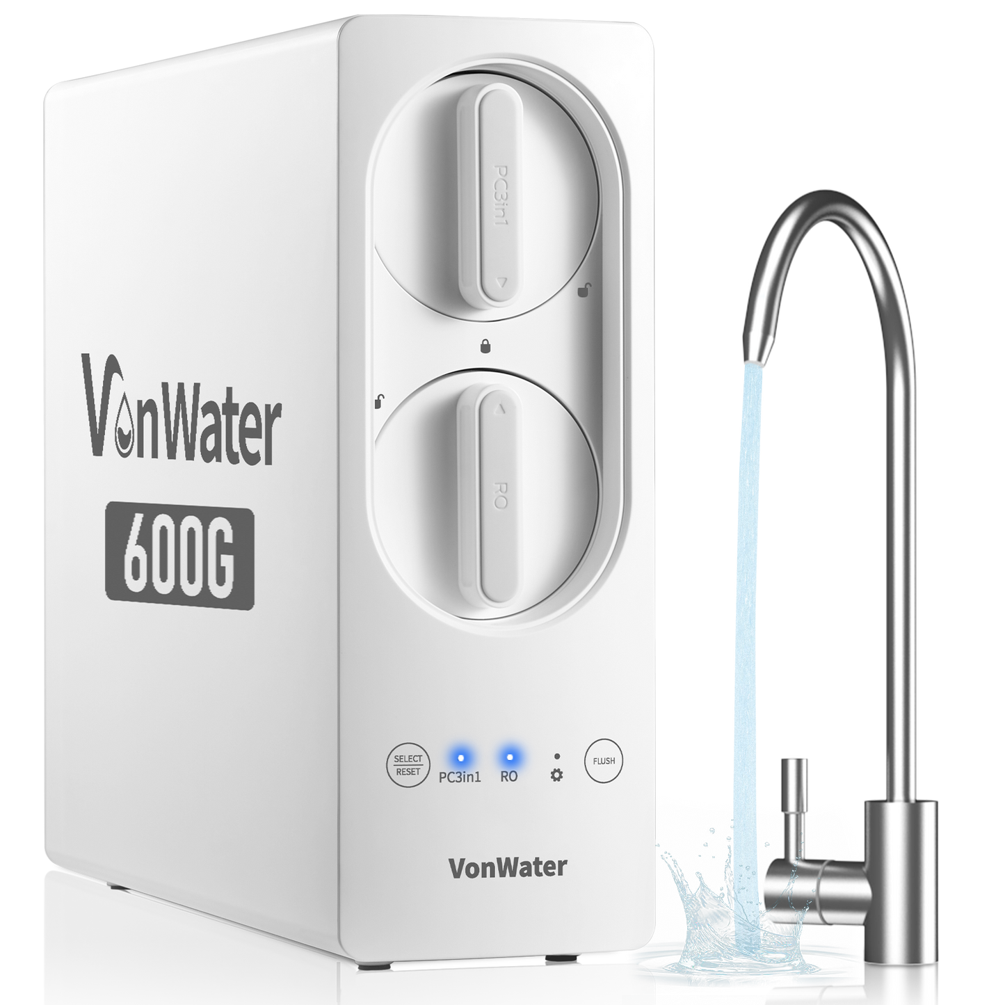 600GPD Under Sink Reverse Osmosis Water System With Faucet | V2-600N