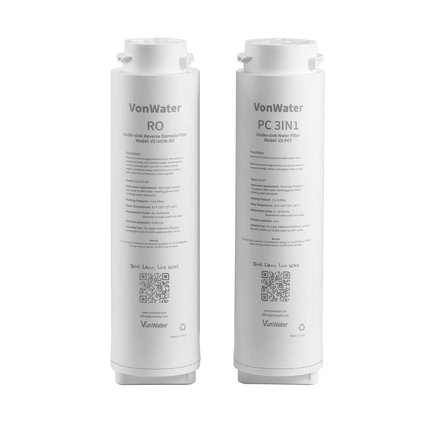 Replacement Filter For V2-600N | VonWater Filter Cartridge