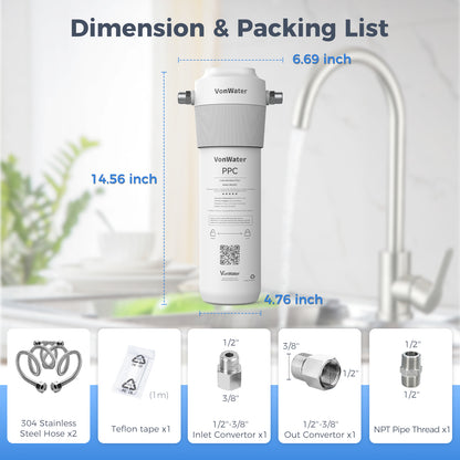 WK18 Under Sink Pre-filtration Water Filter | 18000 Gallon